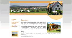 Desktop Screenshot of penzion-prazak.cz